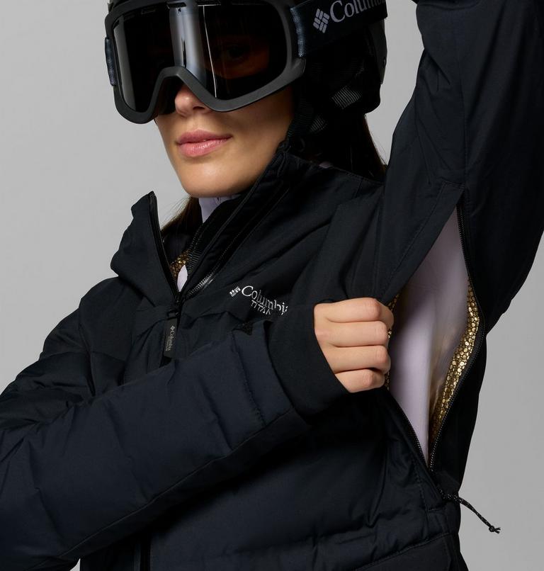 Chaqueta de esquí impermeable de plumón Glacier Ridge para mujer, Color: Black, image 11