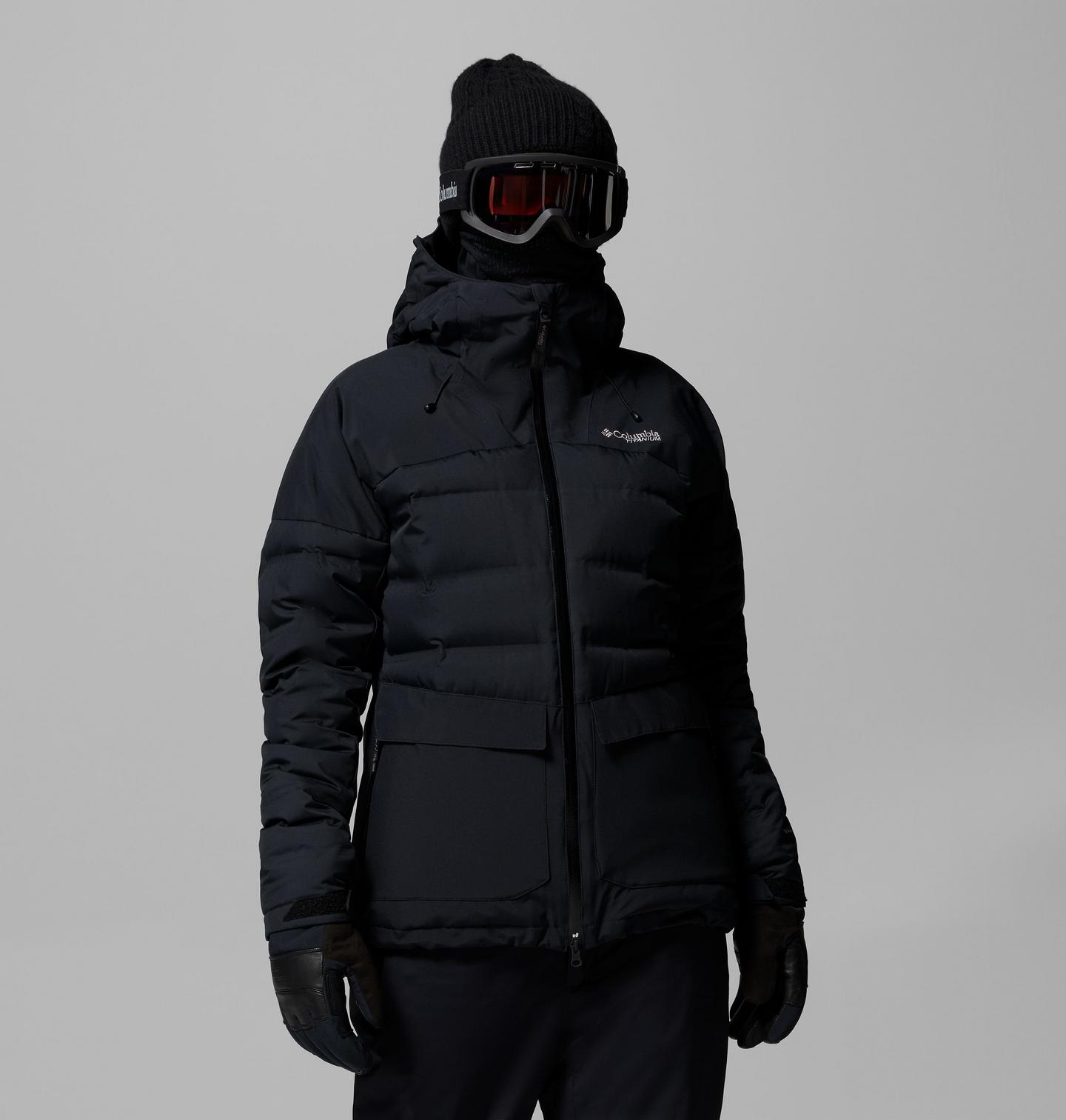 Женская куртка Columbia Glacier Ridge Down Jacket, цвет: Чёрный — фото 1