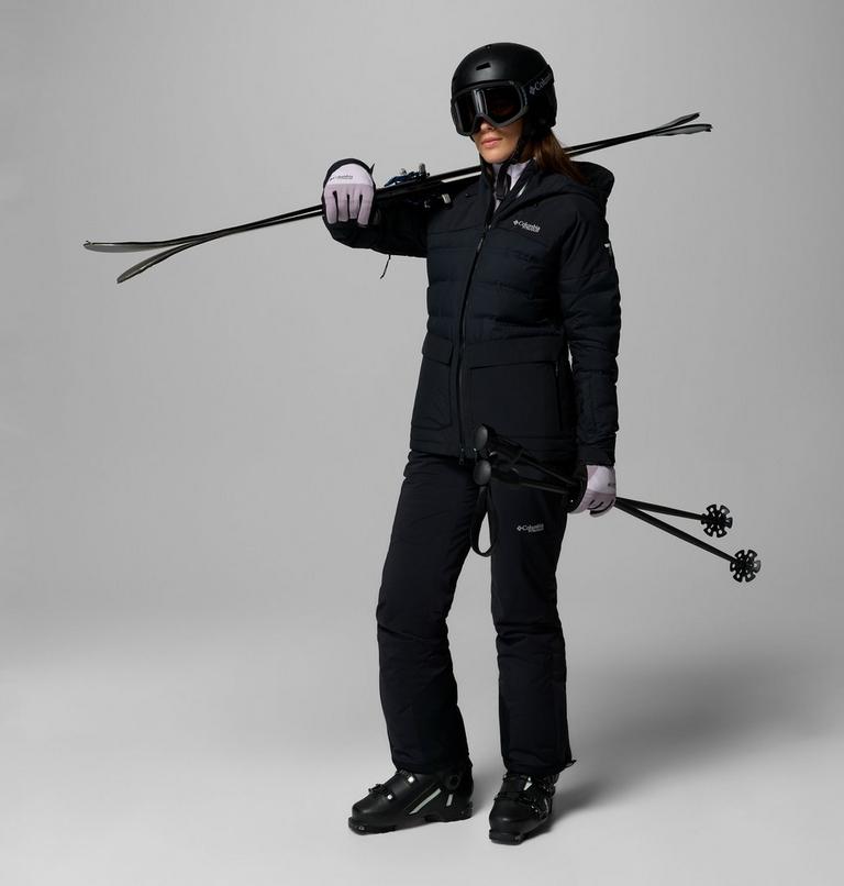 Chaqueta de esquí impermeable de plumón Glacier Ridge para mujer, Color: Black, image 2