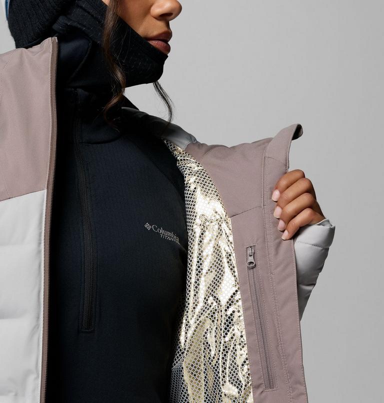 Chaqueta de esqu&iacute; impermeable de plum&oacute;n Glacier Ridge para mujer, Color: Iron, Flint Grey, image 7