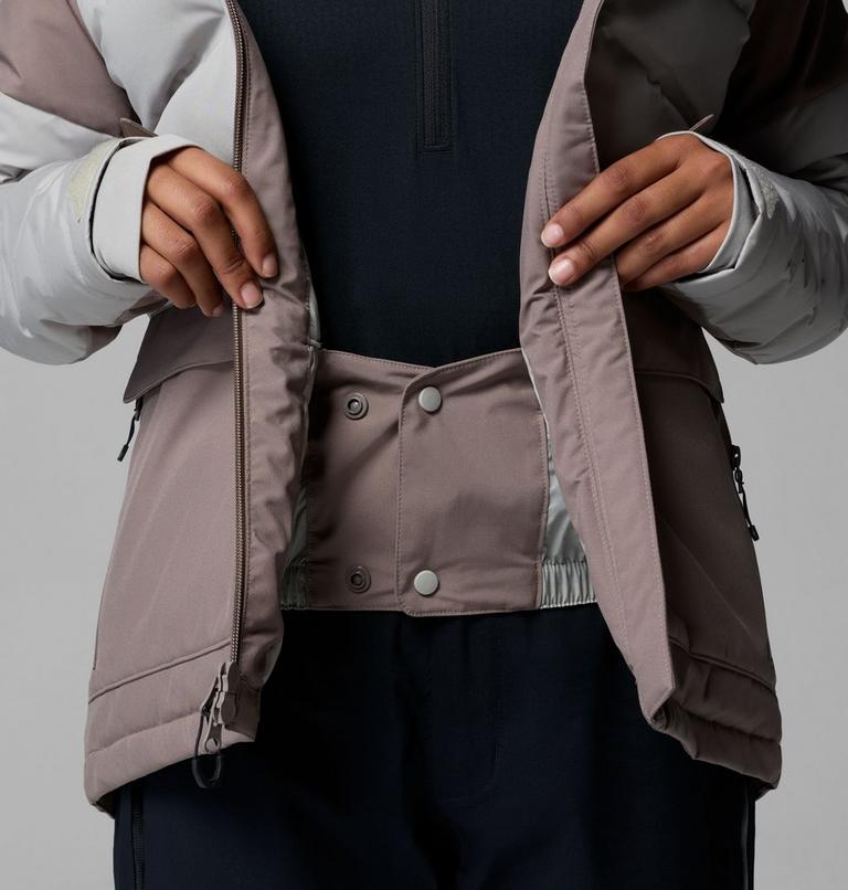 Chaqueta de esqu&iacute; impermeable de plum&oacute;n Glacier Ridge para mujer, Color: Iron, Flint Grey, image 8