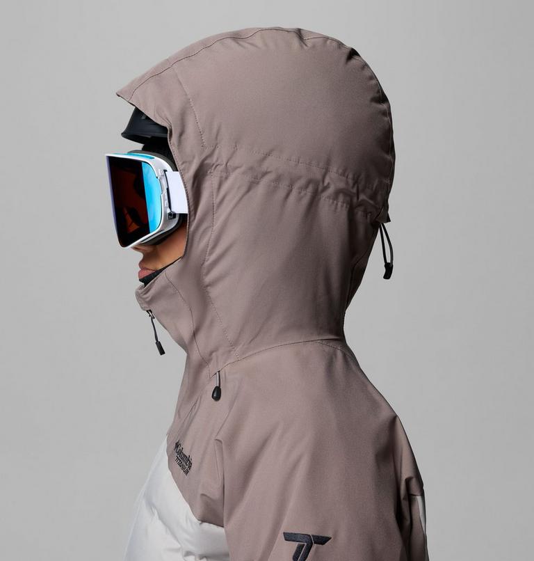 Chaqueta de esqu&iacute; impermeable de plum&oacute;n Glacier Ridge para mujer, Color: Iron, Flint Grey, image 10