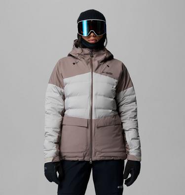 Chaqueta de esqu&iacute; impermeable de plum&oacute;n Glacier Ridge para mujer, Color: Iron, Flint Grey, image 1