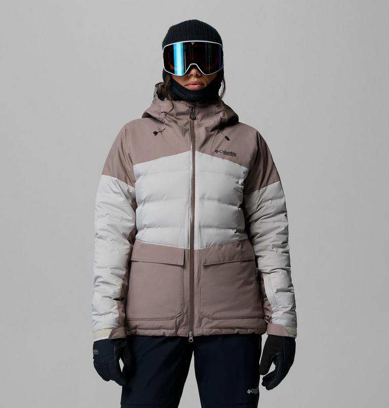Chaqueta de esqu&iacute; impermeable de plum&oacute;n Glacier Ridge para mujer, Color: Iron, Flint Grey, image 1
