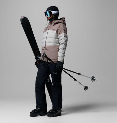 Chaqueta de esqu&iacute; impermeable de plum&oacute;n Glacier Ridge para mujer, Color: Iron, Flint Grey, image 2