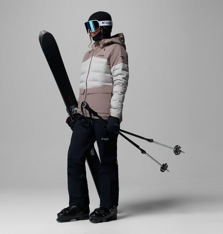 Chaqueta de esqu&iacute; impermeable de plum&oacute;n Glacier Ridge para mujer, Color: Iron, Flint Grey, image 2