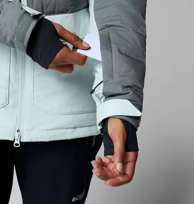 Chaqueta de esqu&iacute; impermeable de plum&oacute;n Glacier Ridge para mujer, Color: Tea Light, Sedona Sage, image 13