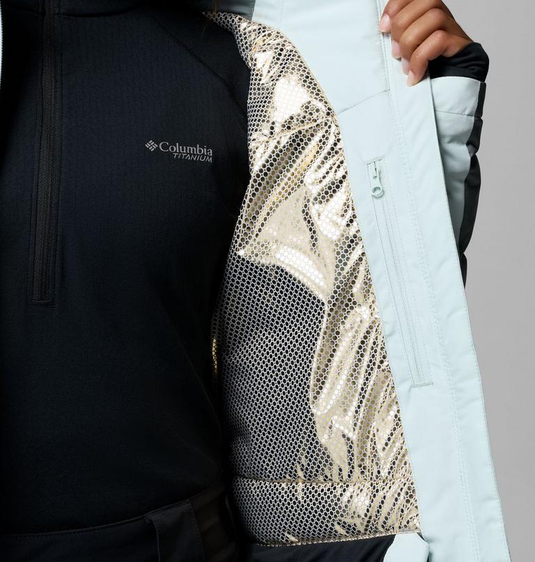 Chaqueta de esqu&iacute; impermeable de plum&oacute;n Glacier Ridge para mujer, Color: Tea Light, Sedona Sage, image 7