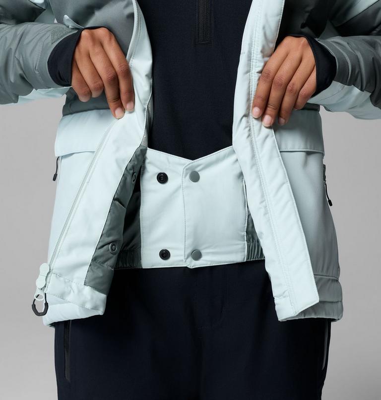 Chaqueta de esqu&iacute; impermeable de plum&oacute;n Glacier Ridge para mujer, Color: Tea Light, Sedona Sage, image 8