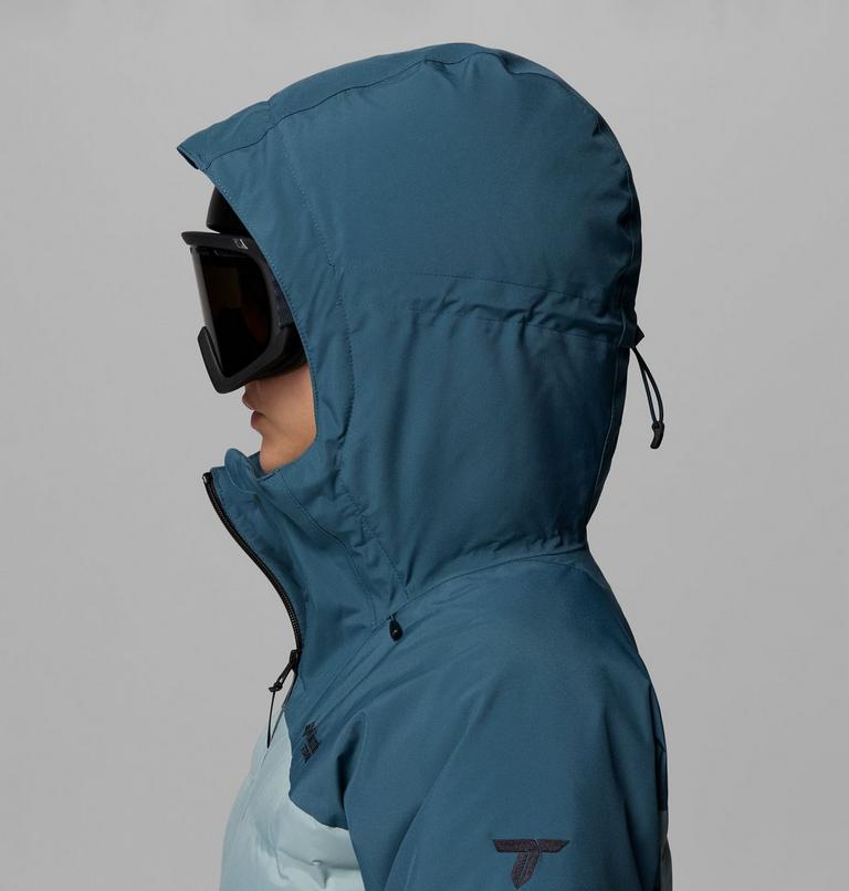 Chaqueta de esquí impermeable de plumón Glacier Ridge para mujer, Color: Everblue, Crushed Blue, image 8