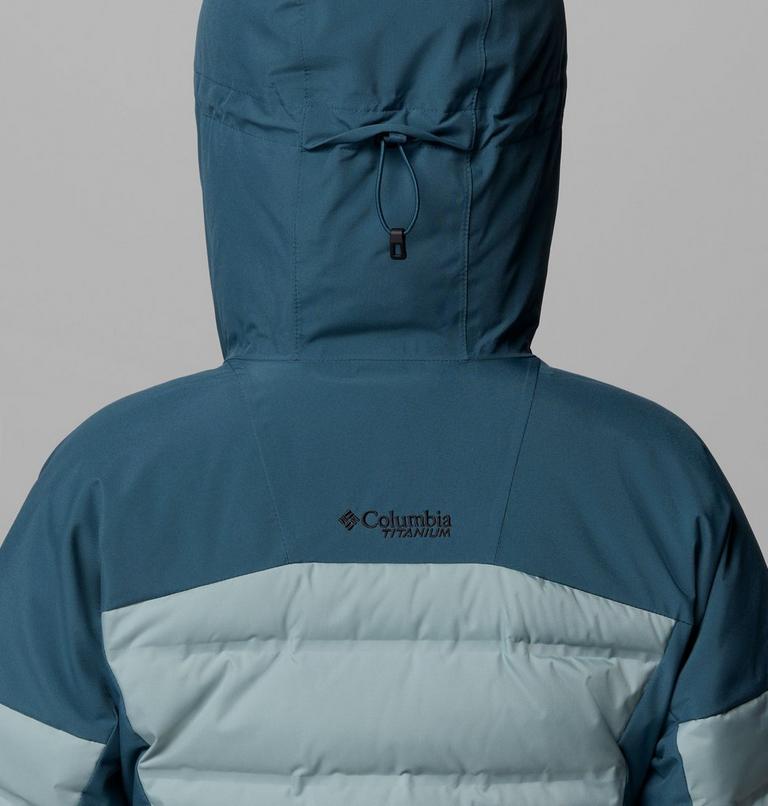 Chaqueta de esquí impermeable de plumón Glacier Ridge para mujer, Color: Everblue, Crushed Blue, image 9