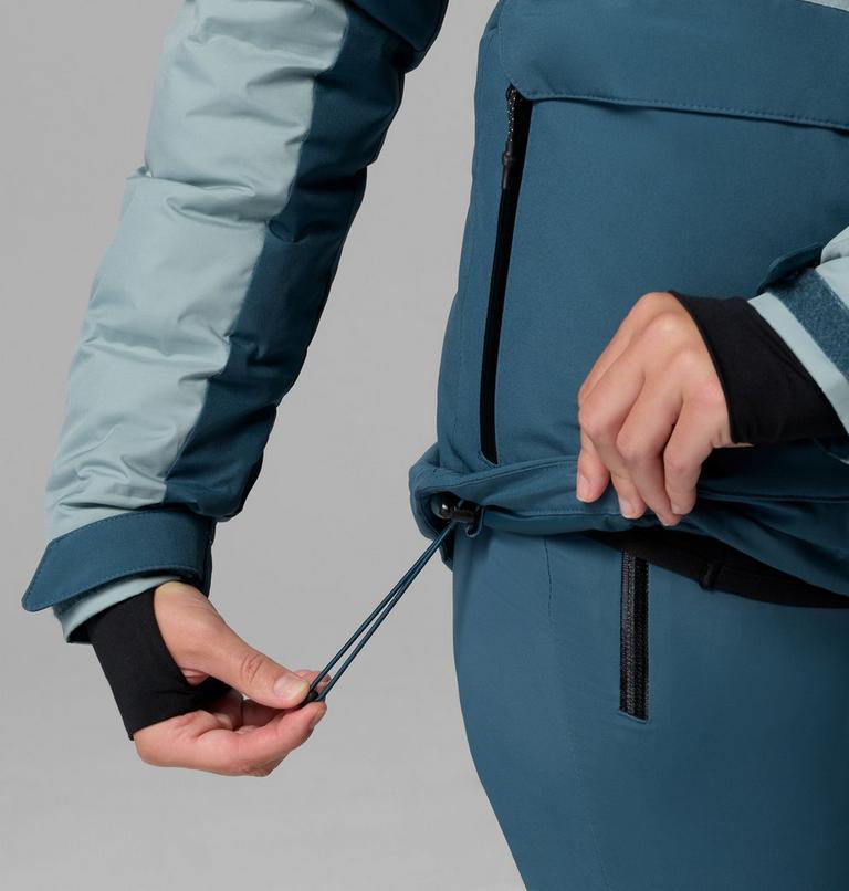 Chaqueta de esquí impermeable de plumón Glacier Ridge para mujer, Color: Everblue, Crushed Blue, image 10