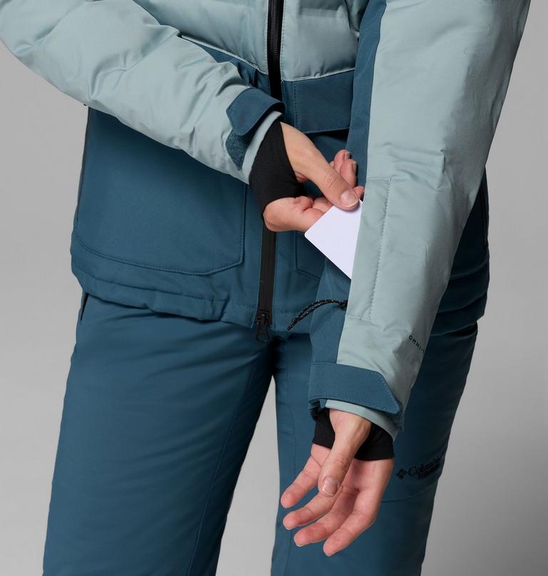 Chaqueta de esquí impermeable de plumón Glacier Ridge para mujer, Color: Everblue, Crushed Blue, image 11