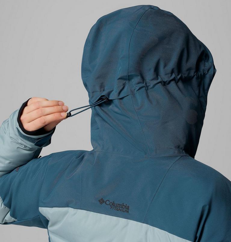 Chaqueta de esquí impermeable de plumón Glacier Ridge para mujer, Color: Everblue, Crushed Blue, image 12