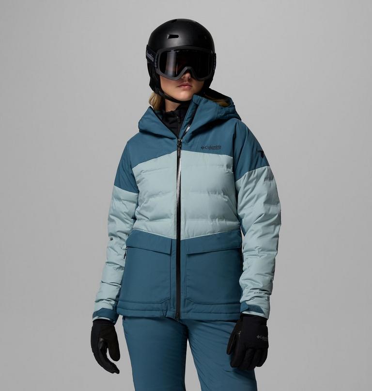 Chaqueta de esquí impermeable de plumón Glacier Ridge para mujer, Color: Everblue, Crushed Blue, image 1