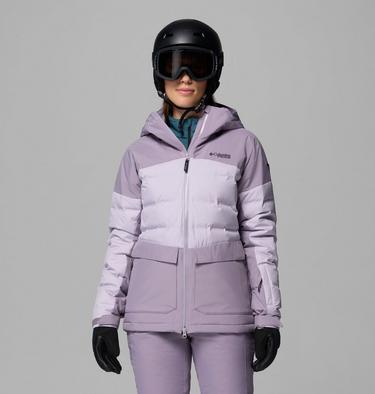Women's Glacier Ridge Down Jacket, Color: Shale Purple, Lavender Pearl, image 3