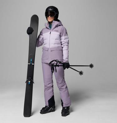 Women's Glacier Ridge Down Jacket, Color: Shale Purple, Lavender Pearl, image 4