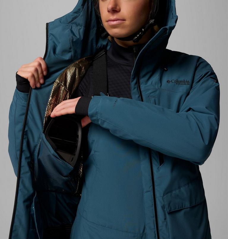 Chaqueta de esquí aislante e impermeable Highland Summit III para mujer, Color: Everblue, image 5