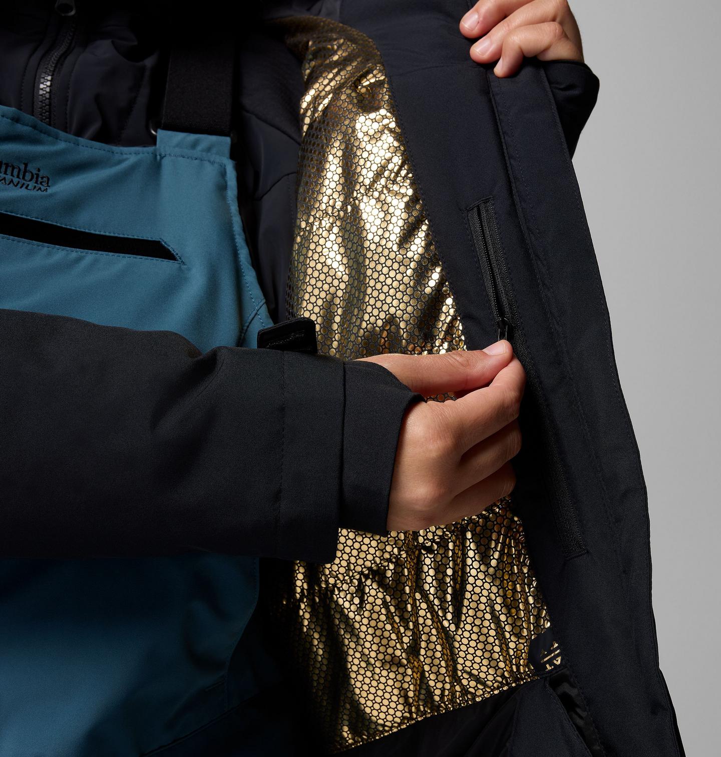 Женская куртка Columbia Highland Summit III Insulated Jacket - Plus Size, цвет: Чёрный — фото 4