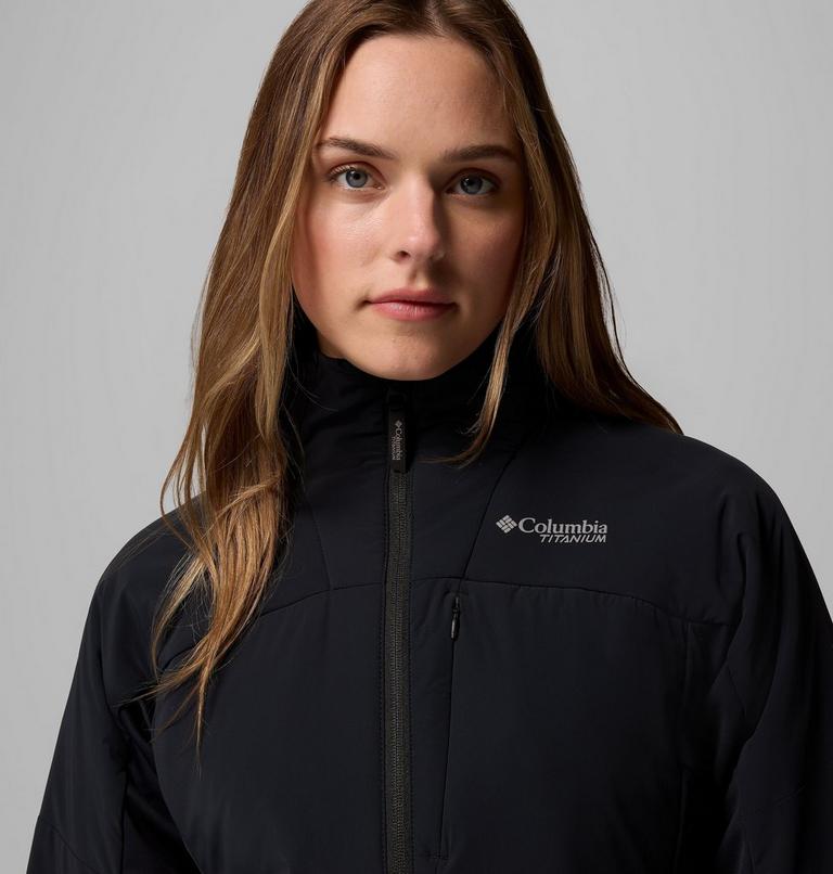 Women's Silver Leaf Lite Hybrid Jacket, Color: Black, image 6