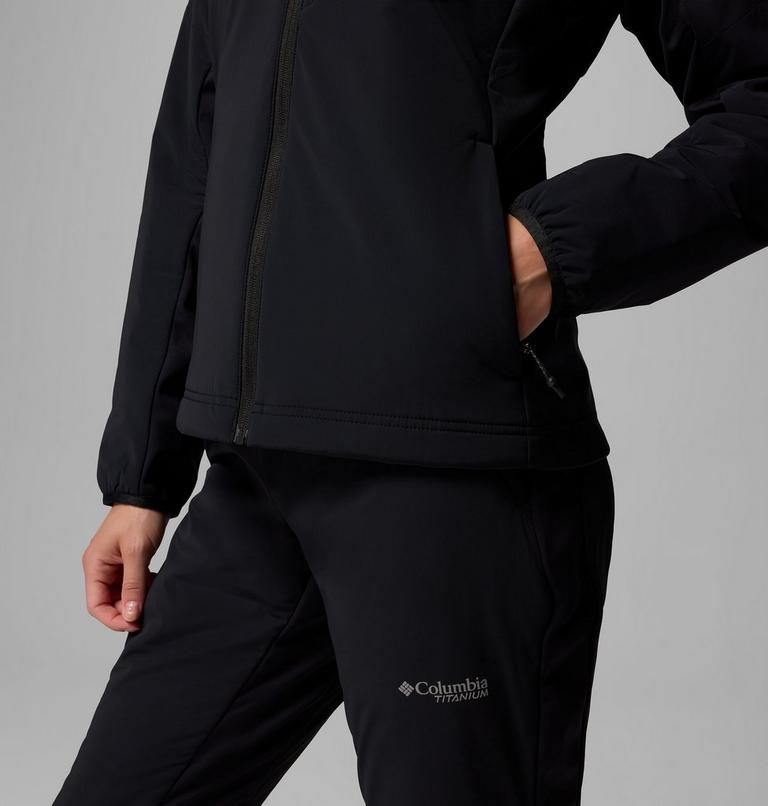 Women's Silver Leaf Lite Hybrid Jacket, Color: Black, image 7