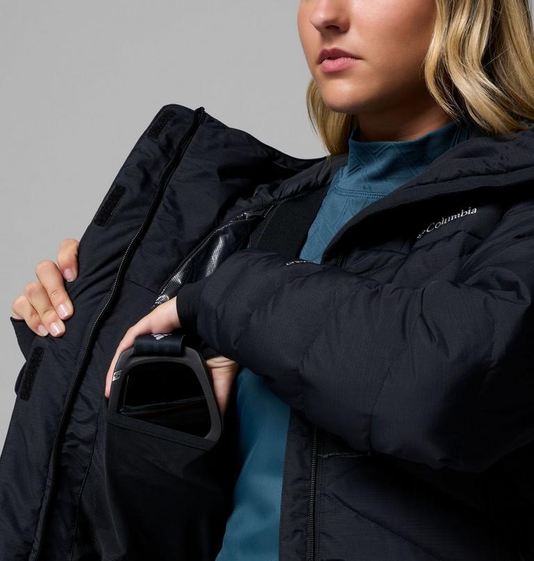 Women's Lay D Down V Jacket, Color: Black, image 5