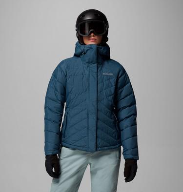 Women's Lay D Down V Ski Jacket, Color: Everblue, image 7