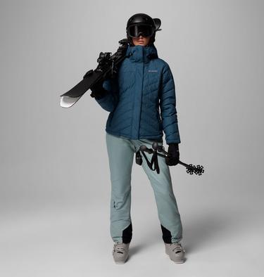 Women's Lay D Down V Ski Jacket, Color: Everblue, image 8