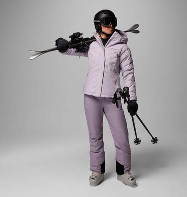 Women's Lay D Down V Ski Jacket, Color: Lavender Pearl, image 2