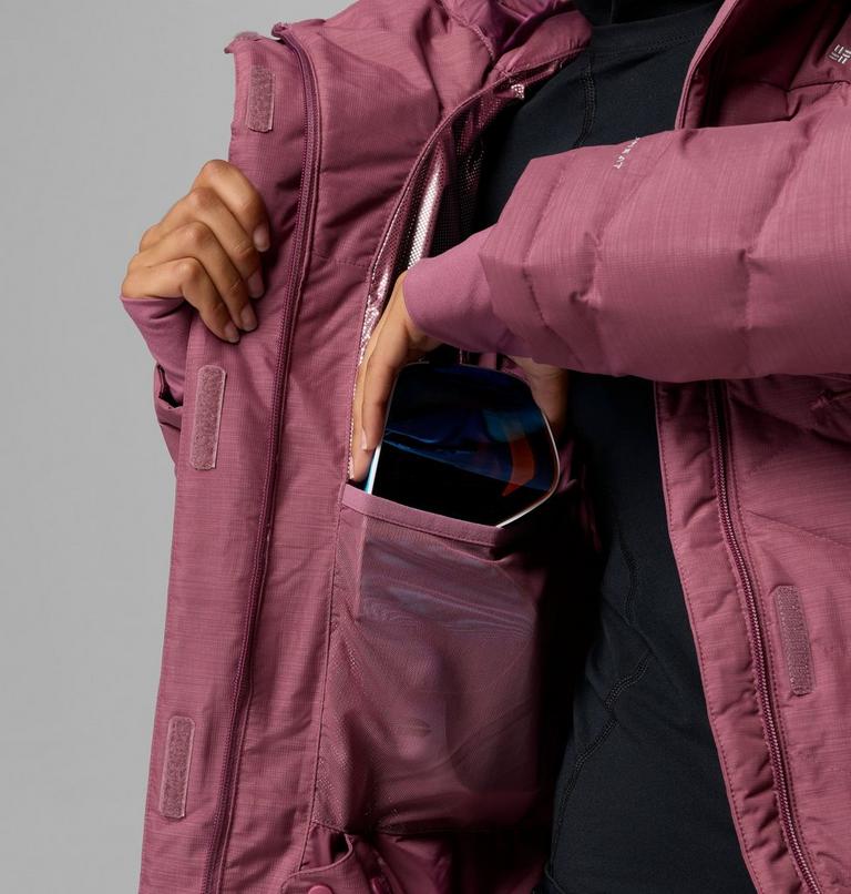Women's Lay D Down V Ski Jacket, Color: Antique Mauve, image 7