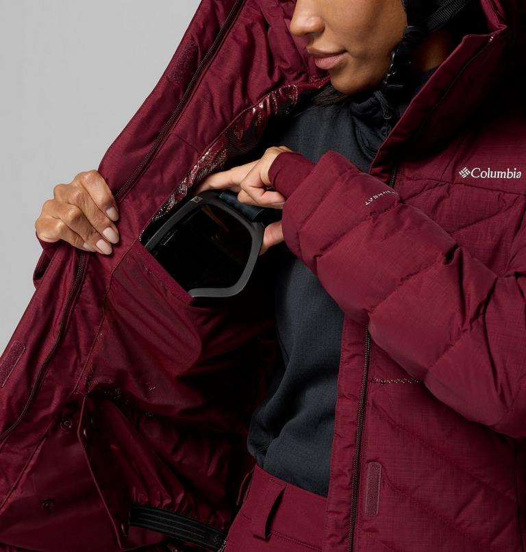 Chaqueta de esquí Lay D Down V para mujer, Color: Rich Wine, image 5
