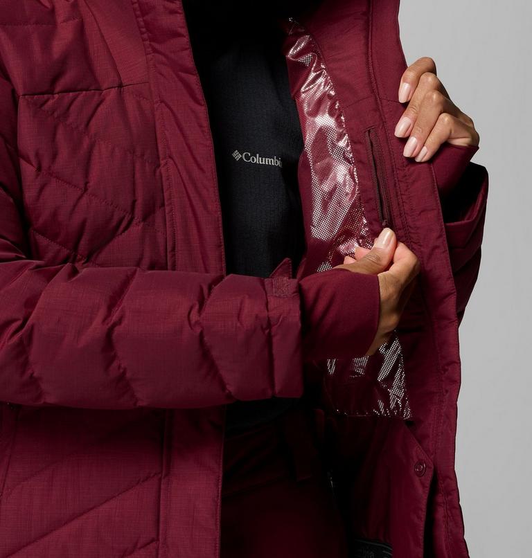 Chaqueta de esquí Lay D Down V para mujer, Color: Rich Wine, image 6