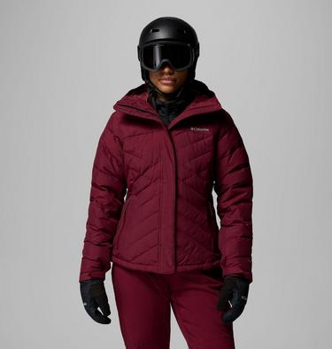 Women's Lay D Down V Ski Jacket, Color: Rich Wine, image 3