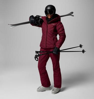 Women's Lay D Down V Ski Jacket, Color: Rich Wine, image 4