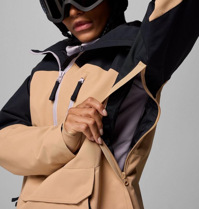 Anorak de esquí aislante e impermeable Coreshot para mujer, Color: Canoe, Black, image 7