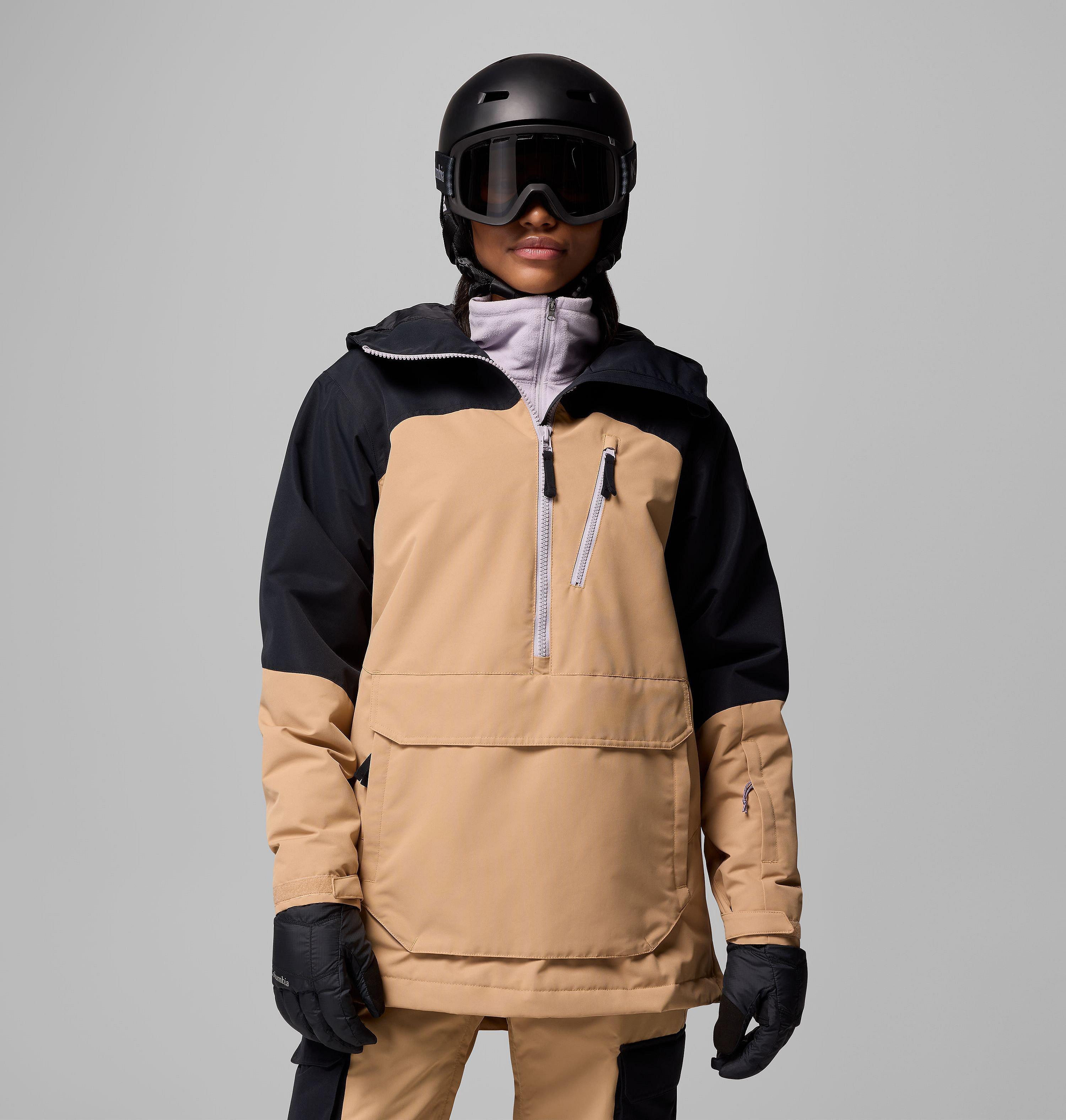 Columbia Sportswear Women's Brown Columbia - Coreshot™ Waterproof Insulated Ski Anorak - Canoe, Black Extra Small