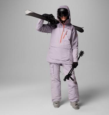 Women's Coreshot Waterproof Insulated Ski Anorak, Color: Lavender Pearl, Shale Purple, image 2