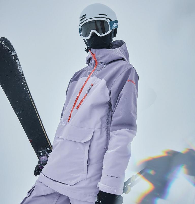 Women's Coreshot Waterproof Insulated Ski Anorak, Color: Lavender Pearl, Shale Purple, image 15