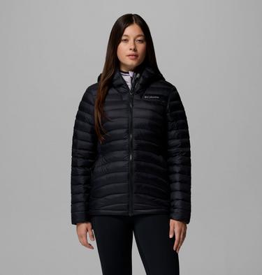Women's Corelite Down Hooded Jacket, Color: Black, image 5