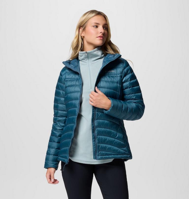 Women's Corelite Packable Down Hooded Jacket, Color: Everblue, image 5