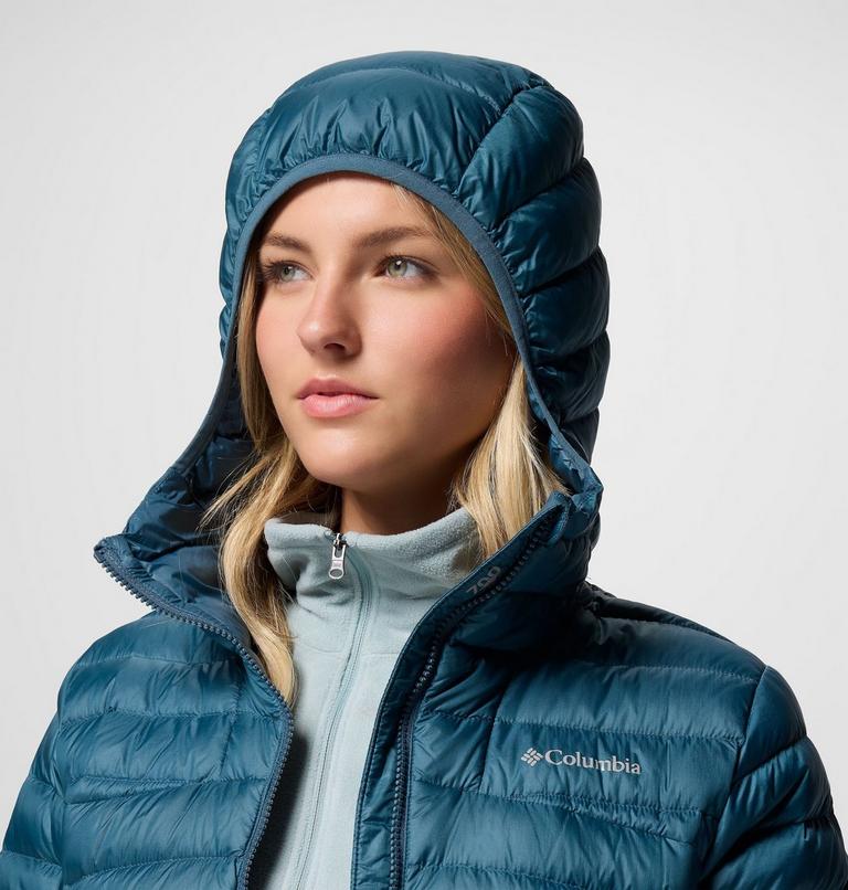 Women's Corelite Packable Down Hooded Jacket, Color: Everblue, image 8
