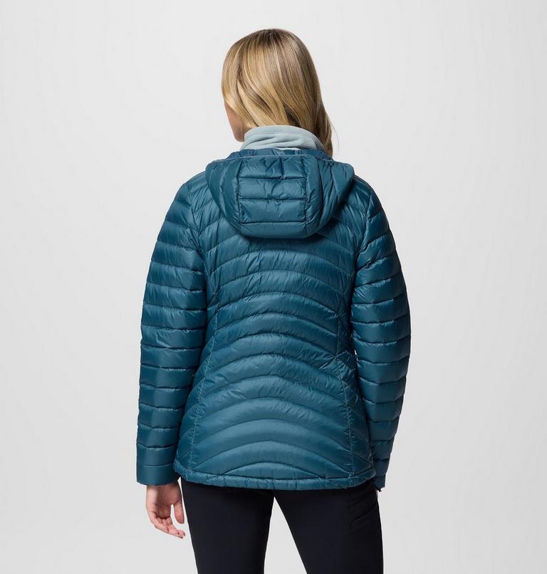 Women's Corelite Packable Down Hooded Jacket, Color: Everblue, image 3