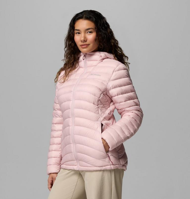 Women's Corelite Packable Down Hooded Jacket, Color: Mineral Pink, image 4