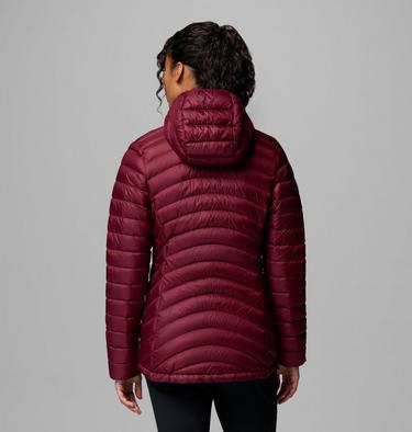 Women's Corelite Packable Down Hooded Jacket, Color: Rich Wine, image 3