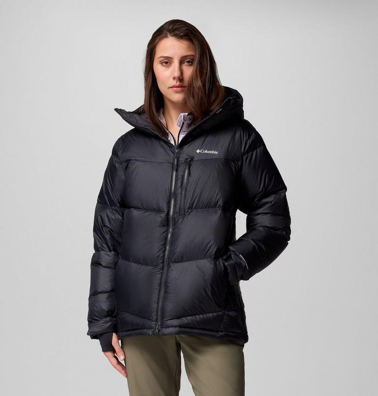 Women's Cloudview Down Hooded Jacket, Color: Black, image 1