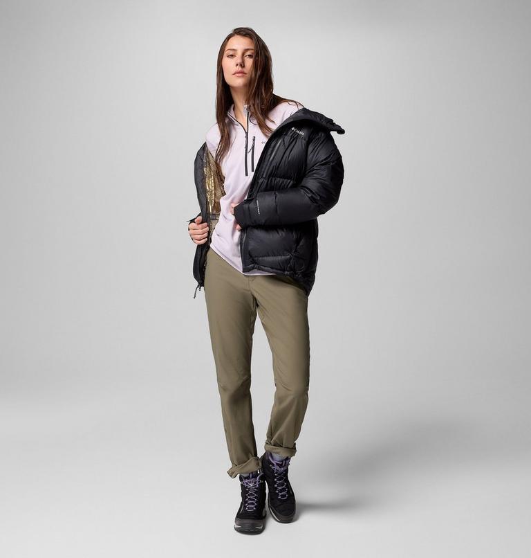 Women's Cloudview Down Hooded Jacket, Color: Black, image 11