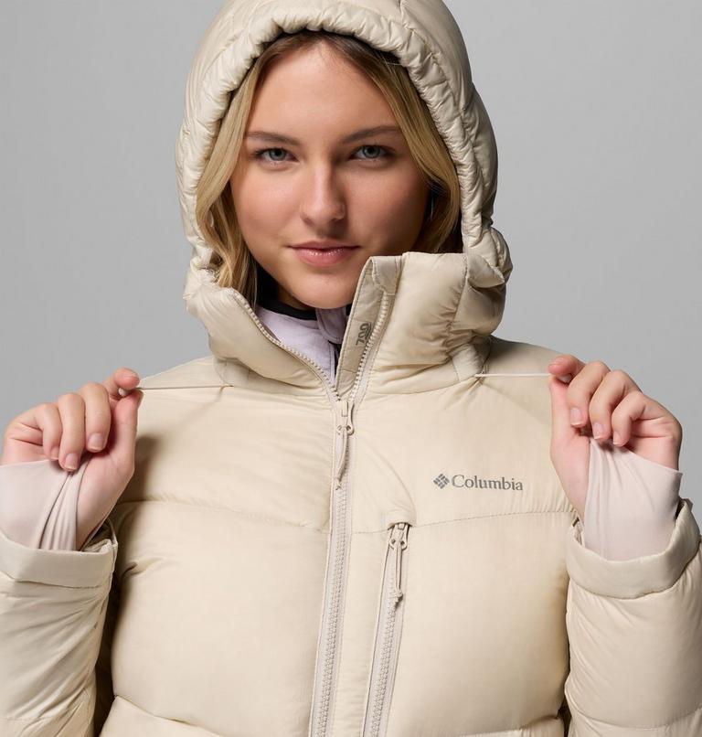 Women's Cloudview Down Hooded Jacket, Color: Dark Stone, image 11