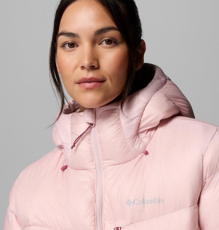 Women's Cloudview Down Hooded Jacket, Color: Mineral Pink, image 7