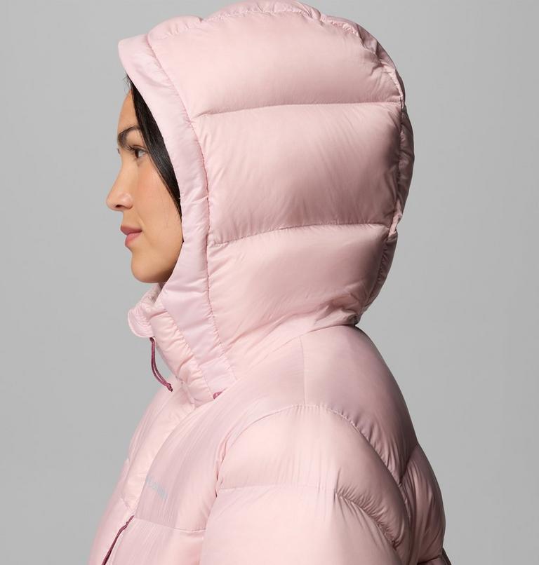 Women's Cloudview Down Hooded Jacket, Color: Mineral Pink, image 8