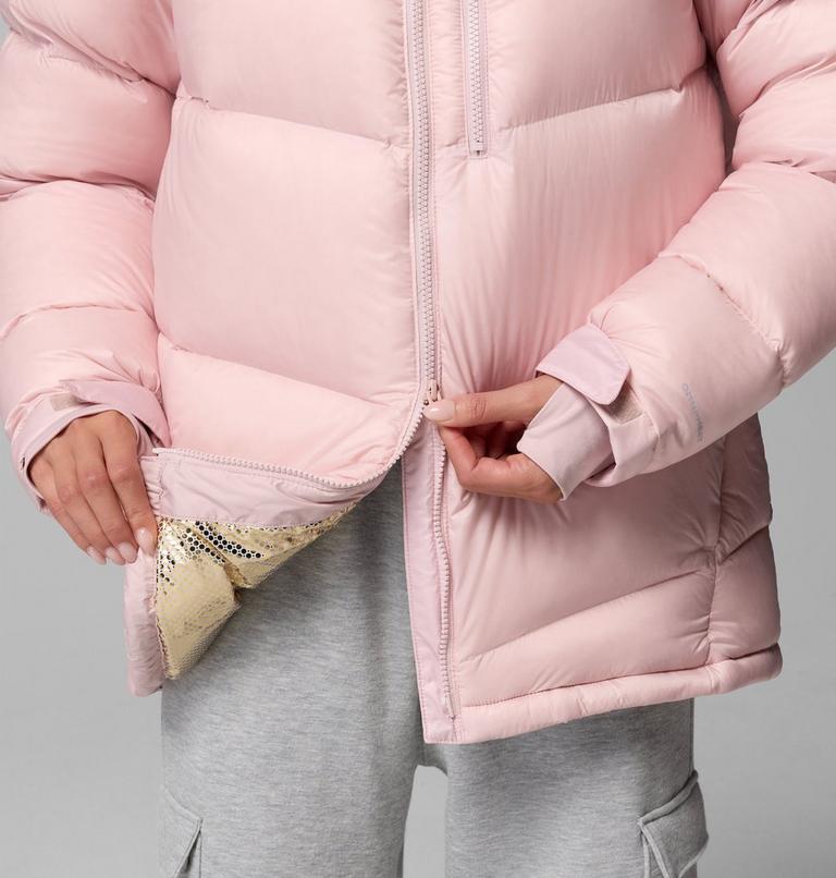 Women's Cloudview Down Hooded Jacket, Color: Mineral Pink, image 9